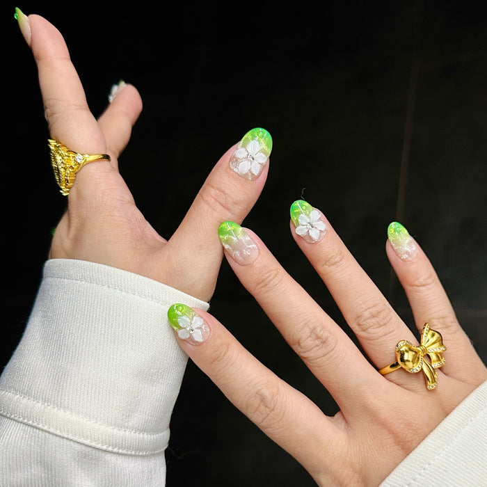 Amalfi Coast — hand-painted press-on nails
